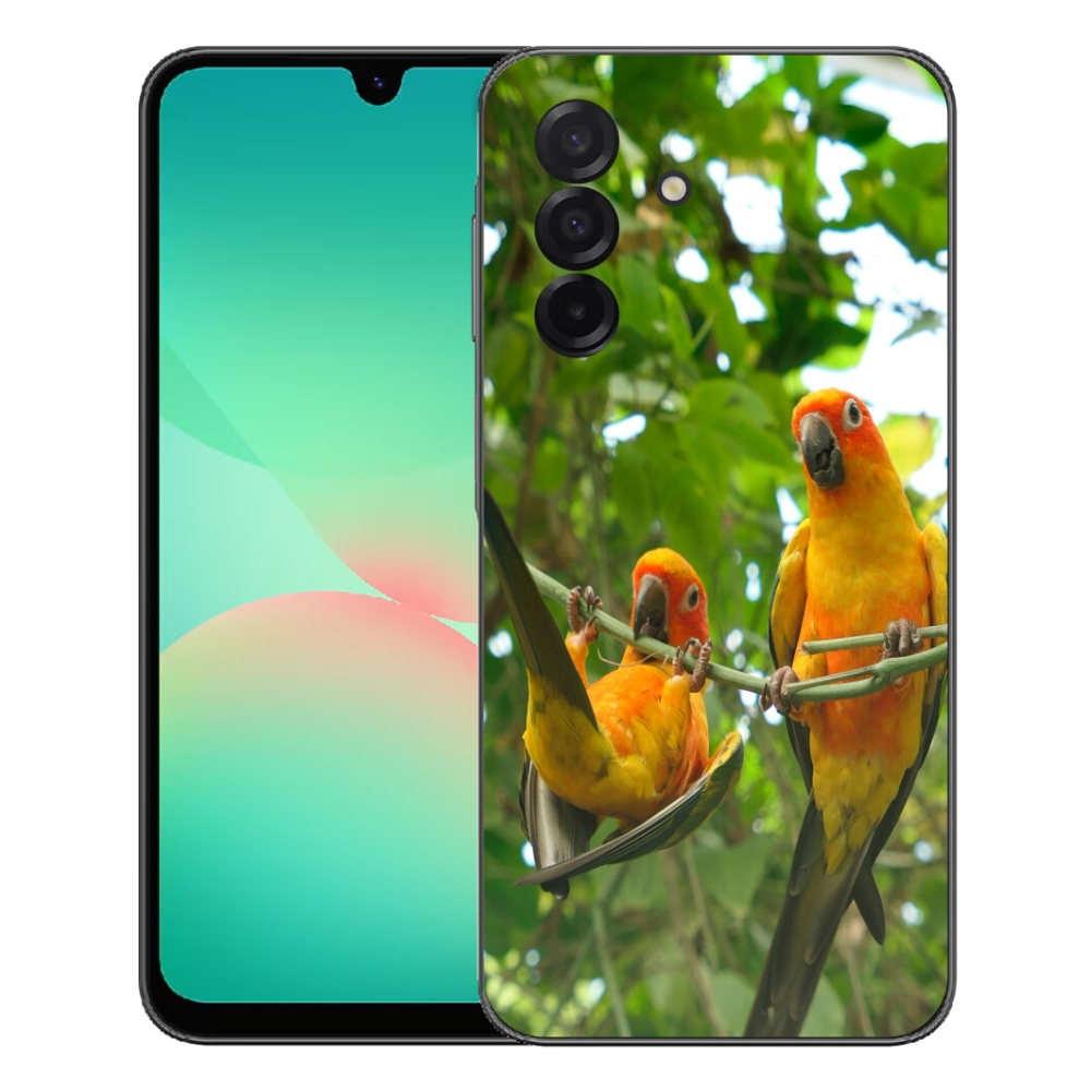 Gelový kryt mmCase na Samsung Galaxy A27 5G - papoušci aratingy