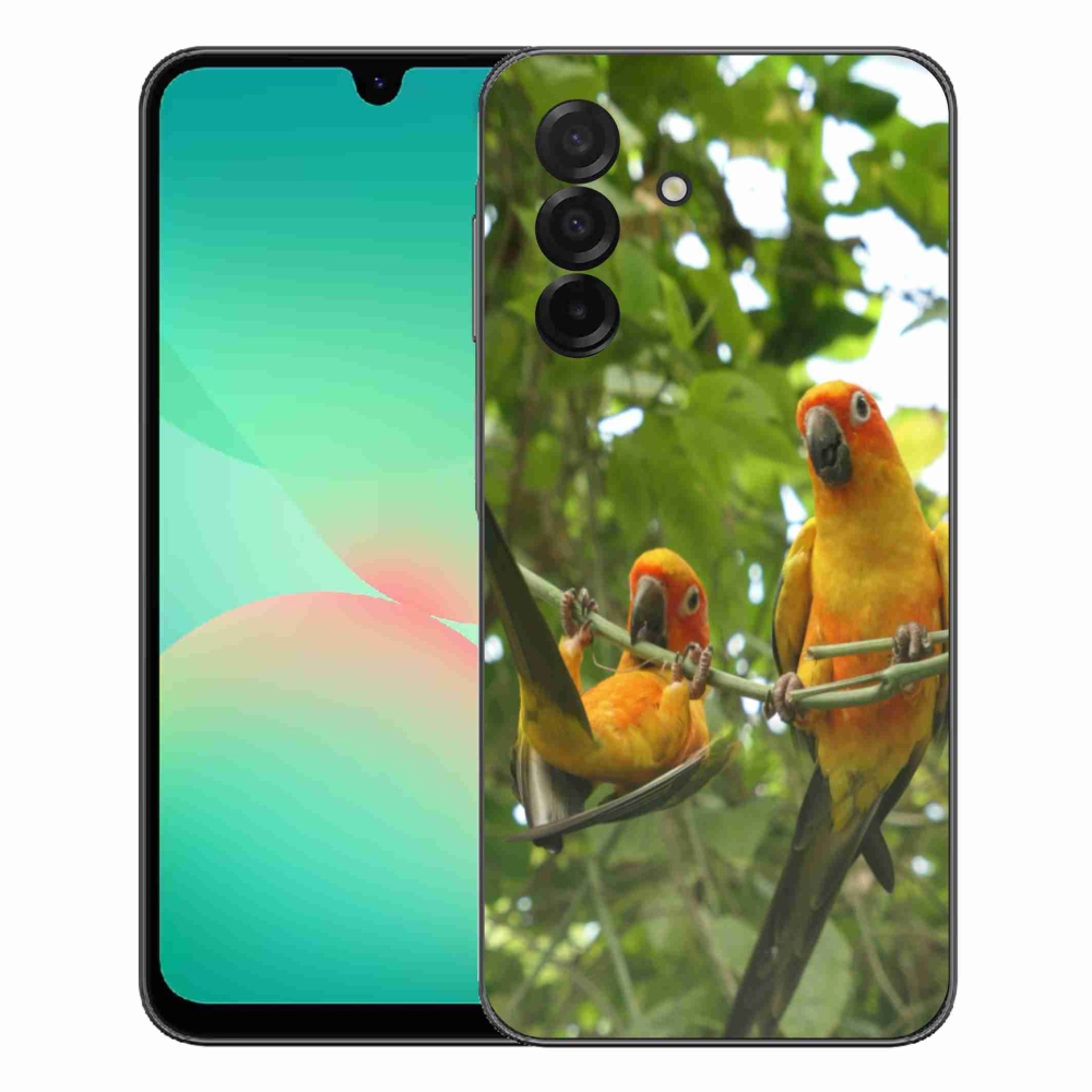 Gelový kryt mmCase na Samsung Galaxy A27 5G - papoušci aratingy