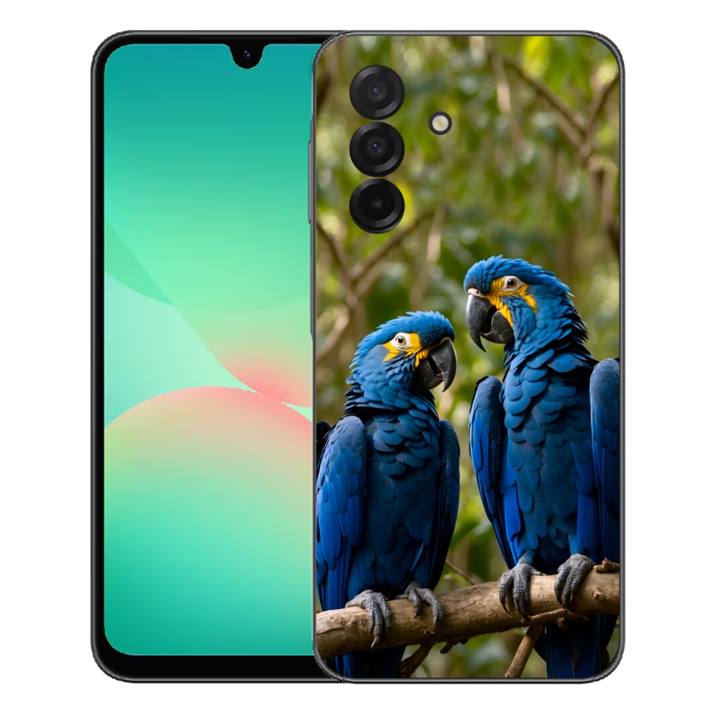 Gelový kryt mmCase na Samsung Galaxy A27 5G - papouščí duo