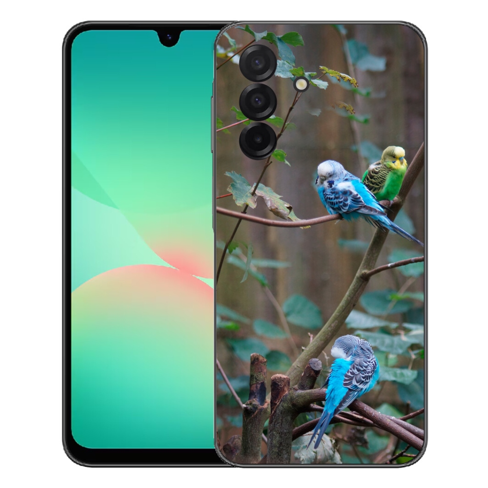 Gelový kryt mmCase na Samsung Galaxy A27 5G - papoušci na větvi