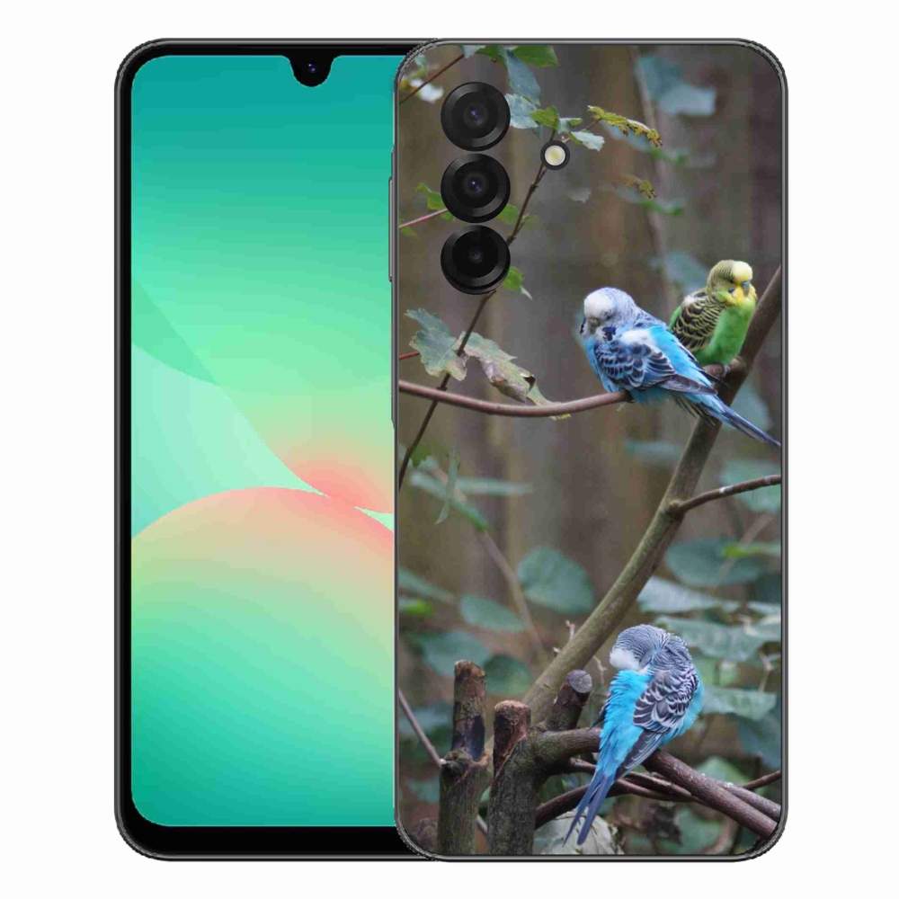 Gelový kryt mmCase na Samsung Galaxy A27 5G - papoušci na větvi