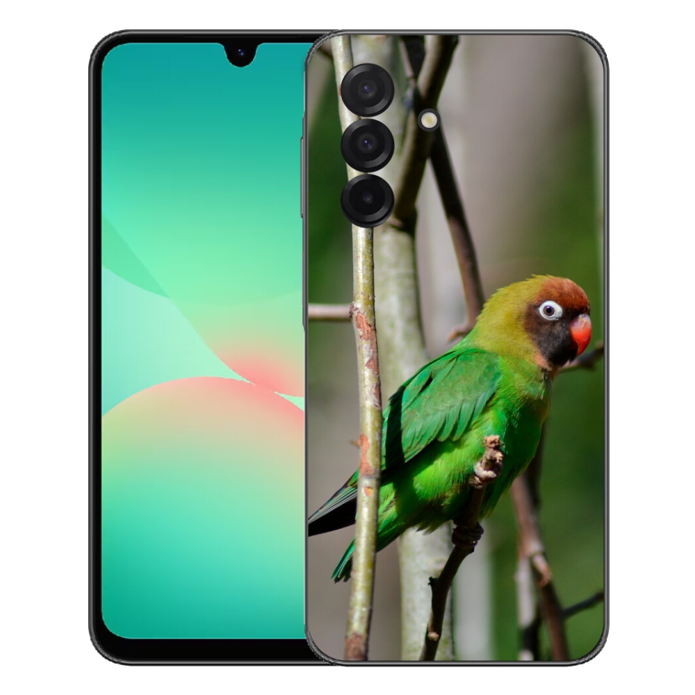 Gelový kryt mmCase na Samsung Galaxy A27 5G - papoušek agapornis
