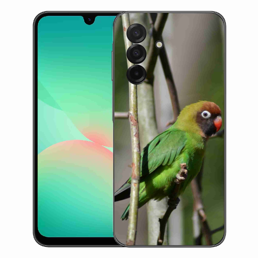 Gelový kryt mmCase na Samsung Galaxy A27 5G - papoušek agapornis