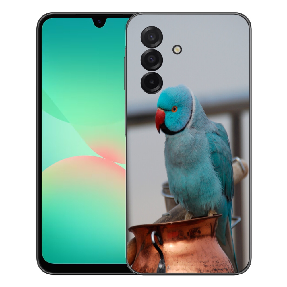Gelový kryt mmCase na Samsung Galaxy A27 5G - papoušek alexandr modrý