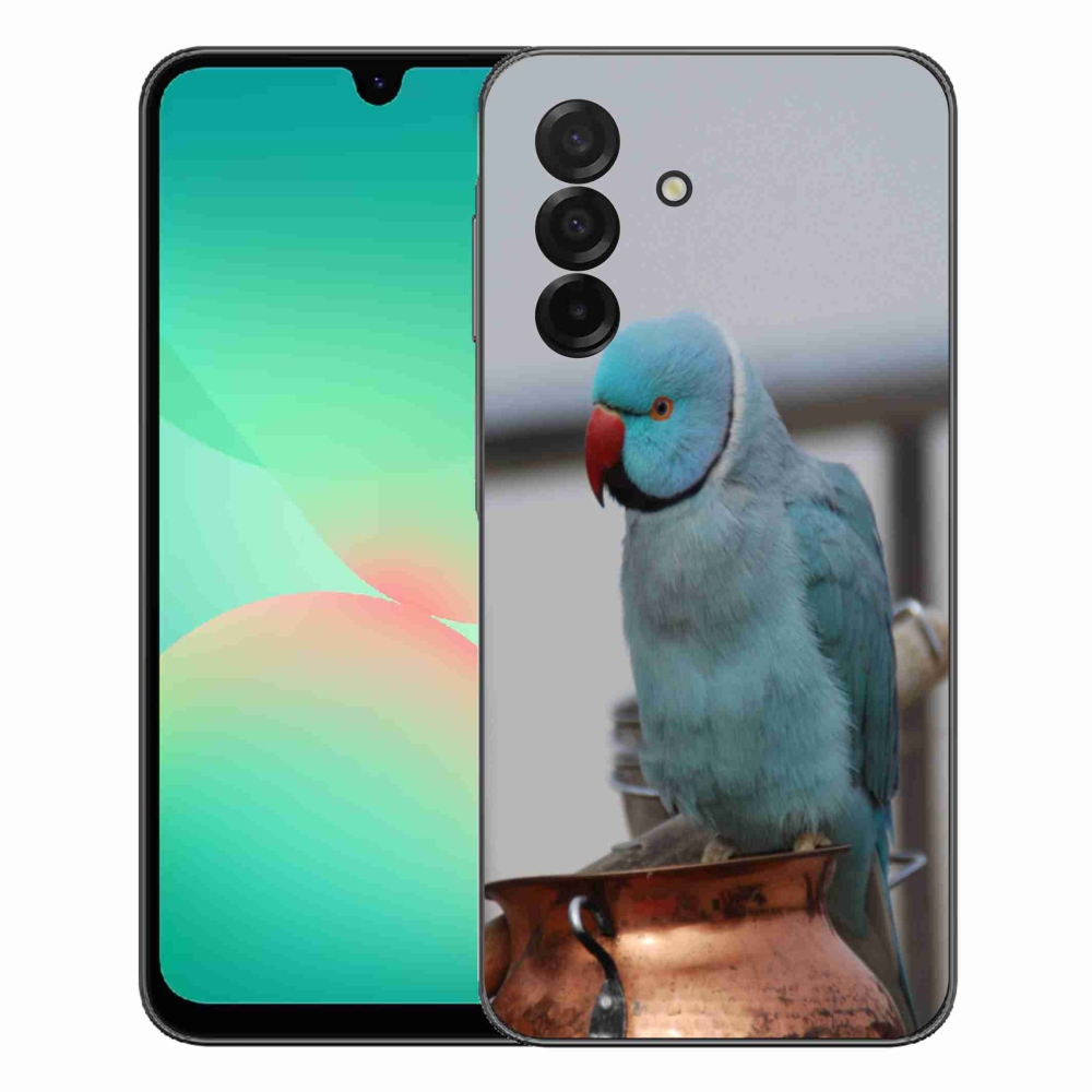 Gelový kryt mmCase na Samsung Galaxy A27 5G - papoušek alexandr modrý