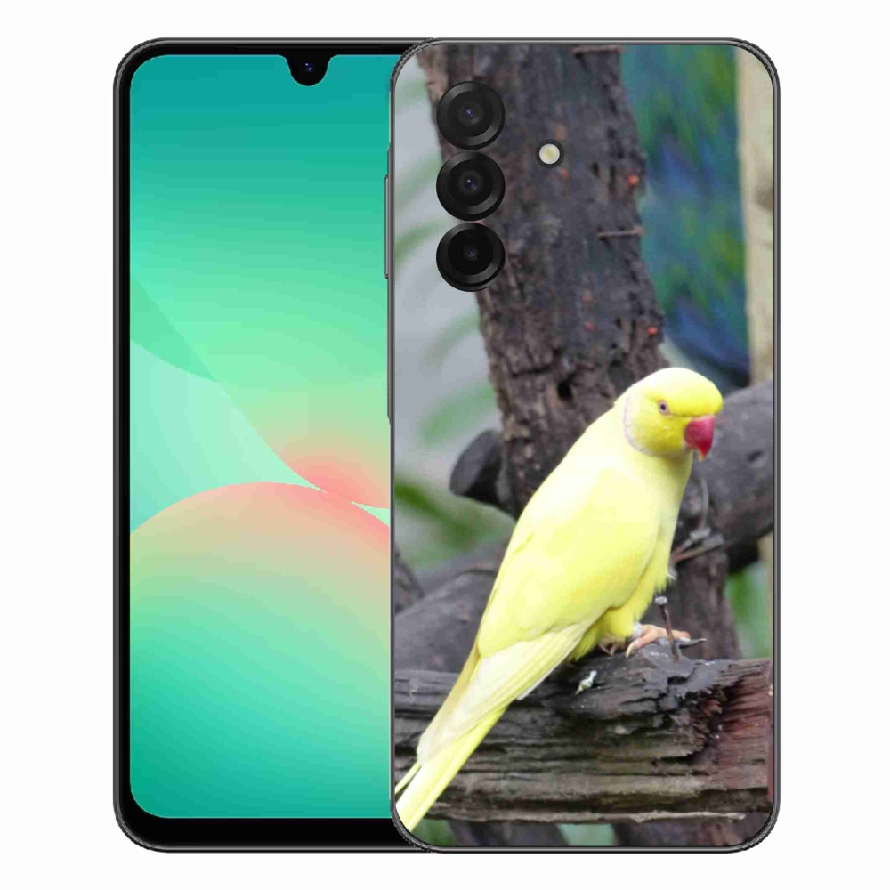 Gelový kryt mmCase na Samsung Galaxy A27 5G - papoušek alexandr žlutý