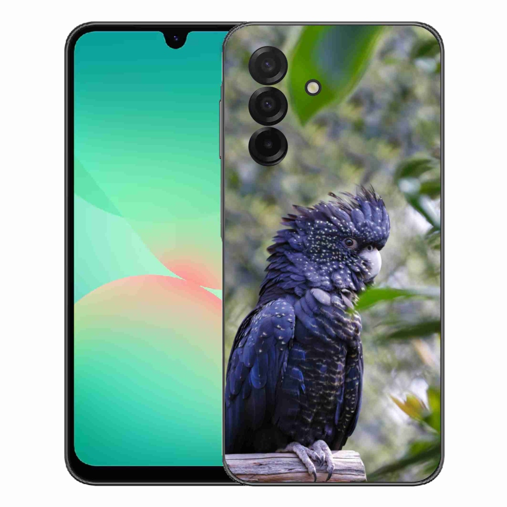 Gelový kryt mmCase na Samsung Galaxy A27 5G - papoušek kakadu černý