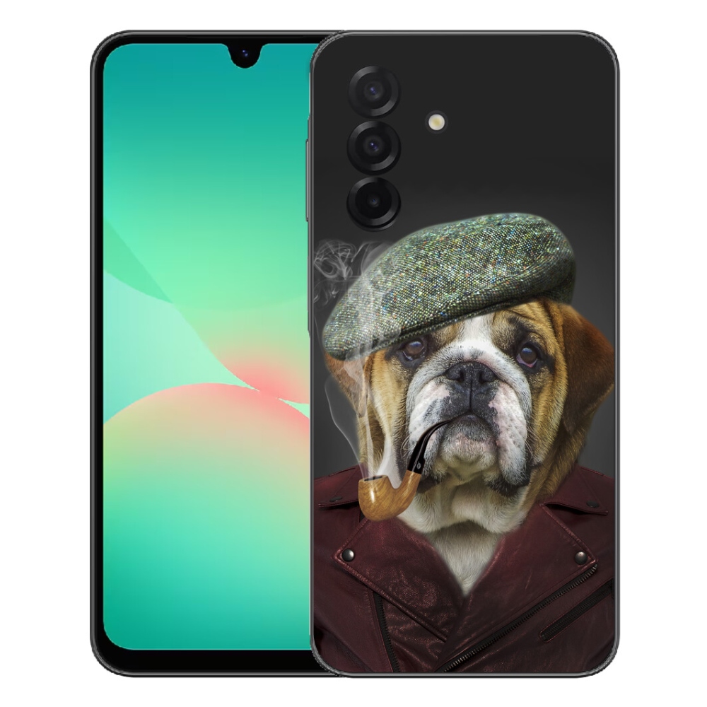 Gelový kryt mmCase na Samsung Galaxy A27 5G - pes s fajfkou