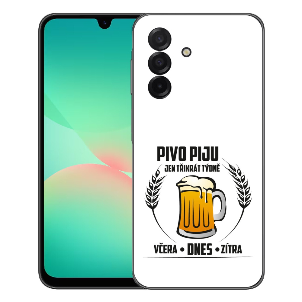 Gelový kryt mmCase na Samsung Galaxy A27 5G - pivní motiv bílé pozadí