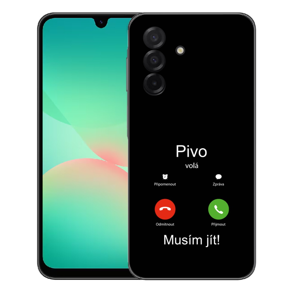 Gelový kryt mmCase na Samsung Galaxy A27 5G - pivo volá černé pozadí