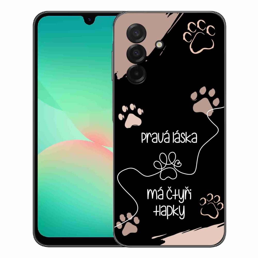 Gelový kryt mmCase na Samsung Galaxy A27 5G - psí motiv 1 černé pozadí