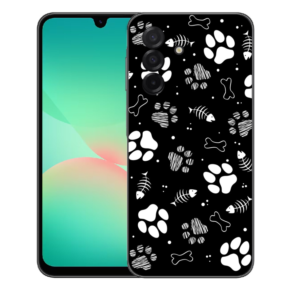 Gelový kryt mmCase na Samsung Galaxy A27 5G - psí tlapky