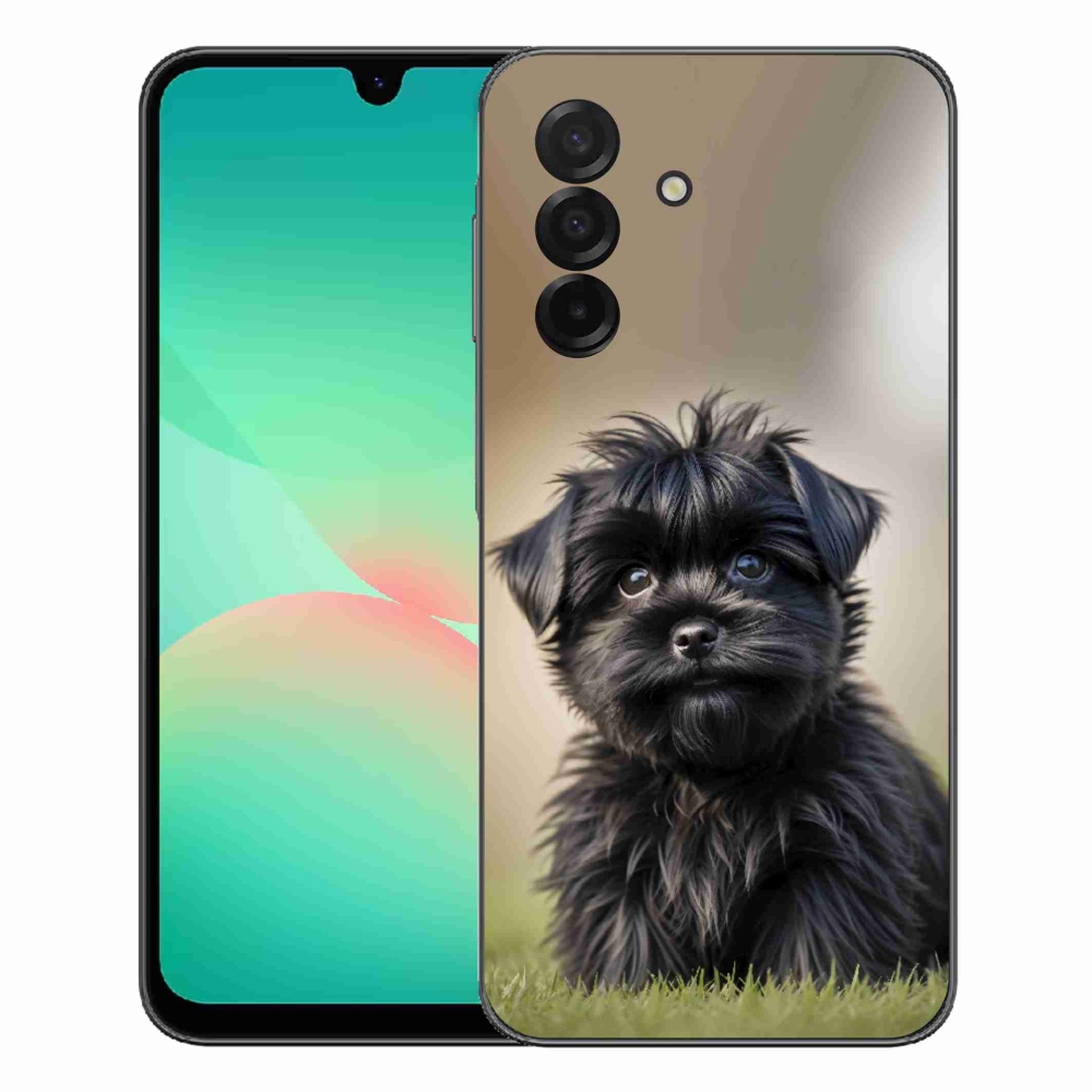 Gelový kryt mmCase na Samsung Galaxy A27 5G - roztomilý černý pejsek