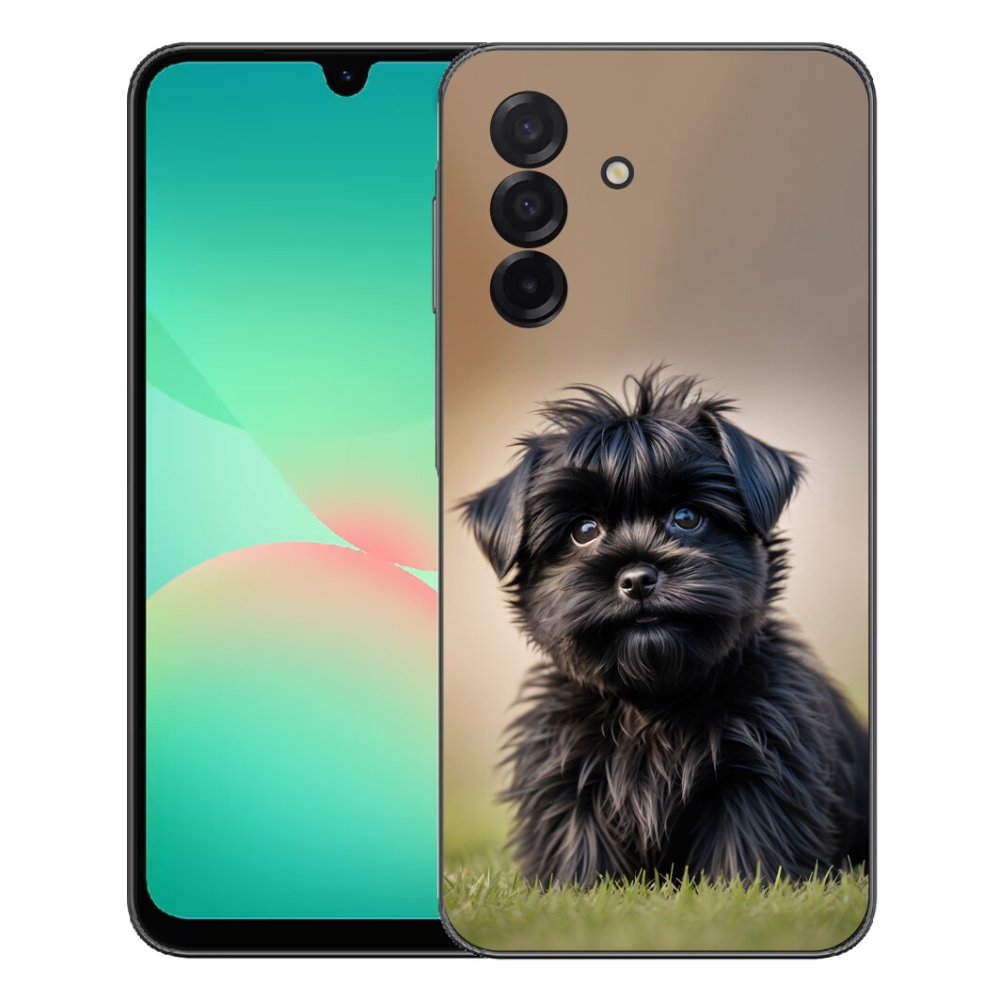 Gelový kryt mmCase na Samsung Galaxy A27 5G - roztomilý černý pejsek