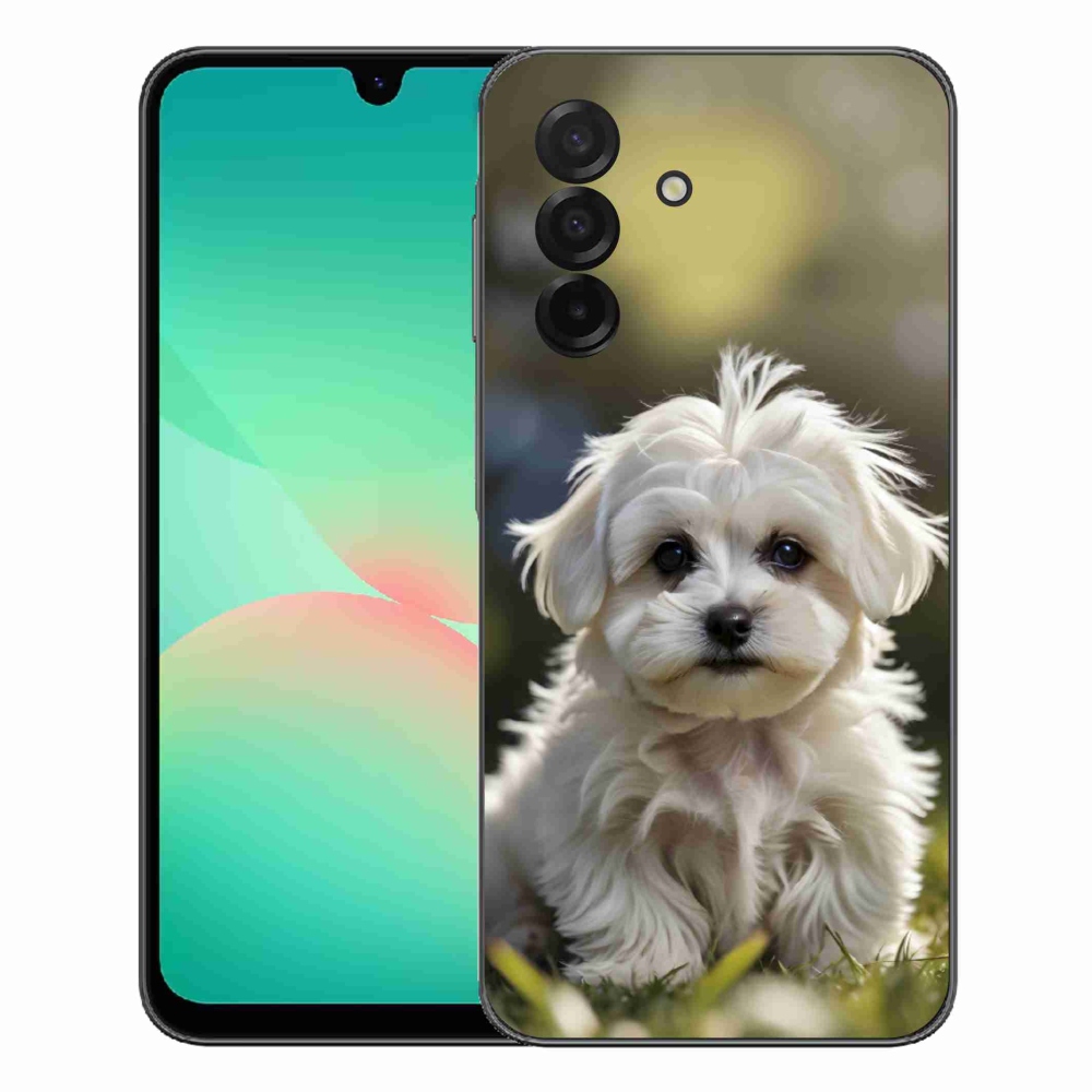Gelový kryt mmCase na Samsung Galaxy A27 5G - roztomilý maltézský psík