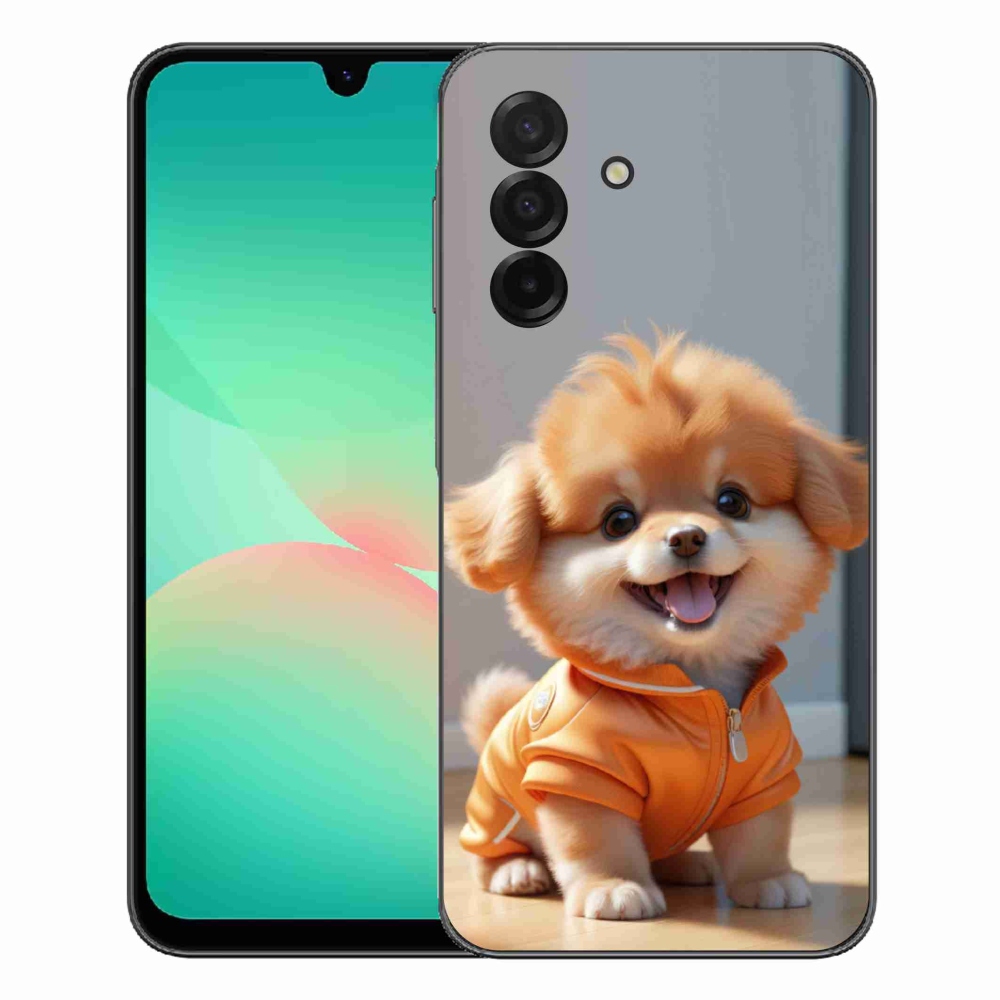 Gelový kryt mmCase na Samsung Galaxy A27 5G - roztomilý pomeranian v mikině