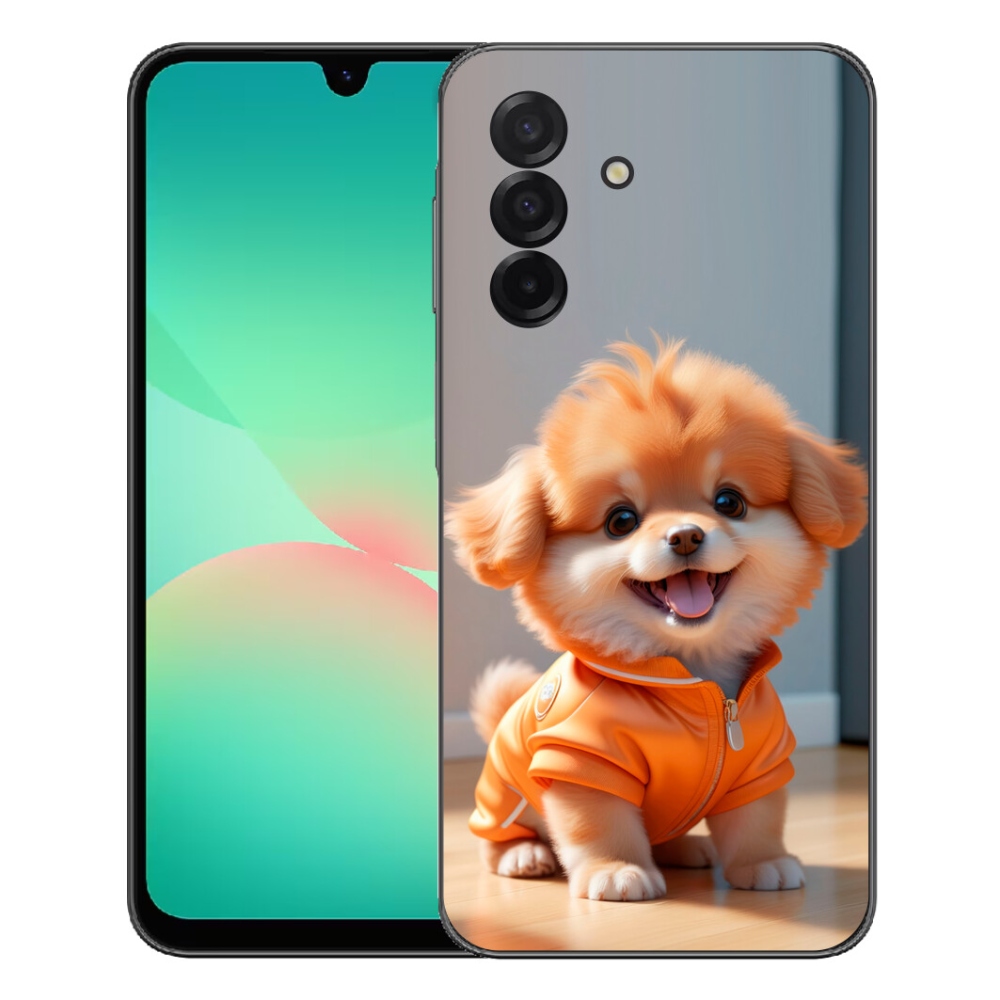 Gelový kryt mmCase na Samsung Galaxy A27 5G - roztomilý pomeranian v mikině