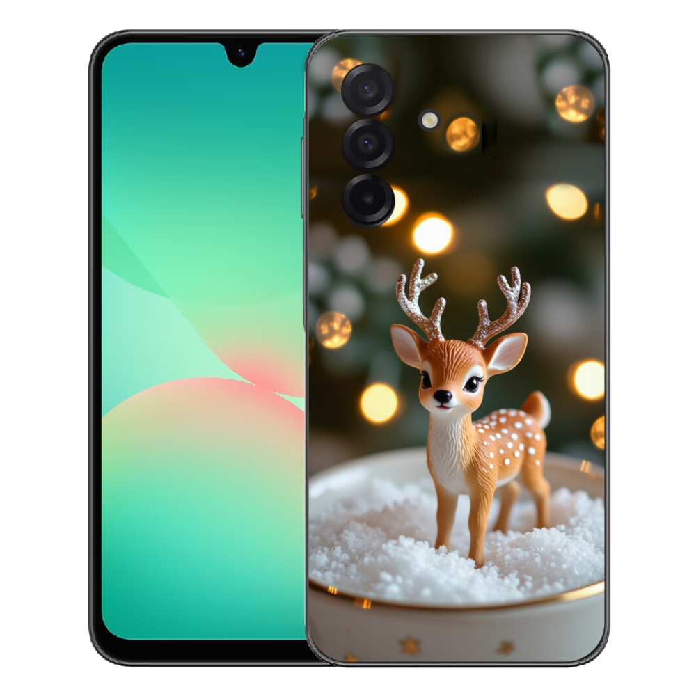 Gelový kryt mmCase na Samsung Galaxy A27 5G - roztomilý vánoční jelen