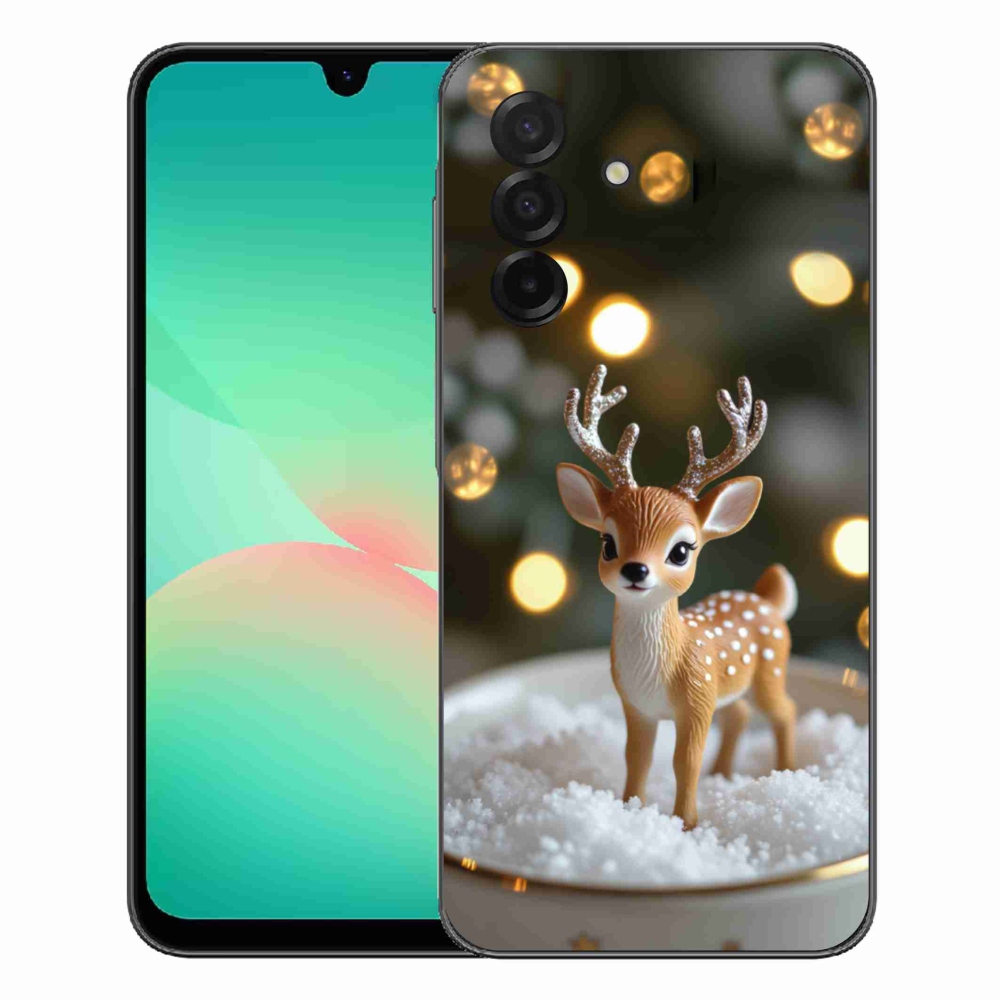 Gelový kryt mmCase na Samsung Galaxy A27 5G - roztomilý vánoční jelen