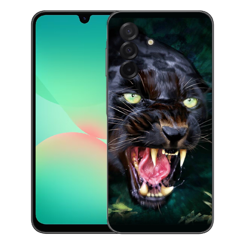 Gelový kryt mmCase na Samsung Galaxy A27 5G - rozzuřený černý panter