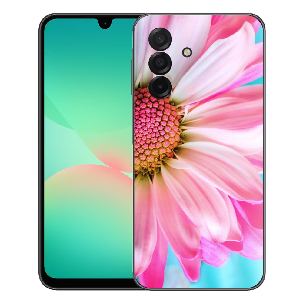 Gelový kryt mmCase na Samsung Galaxy A27 5G - růžová květina