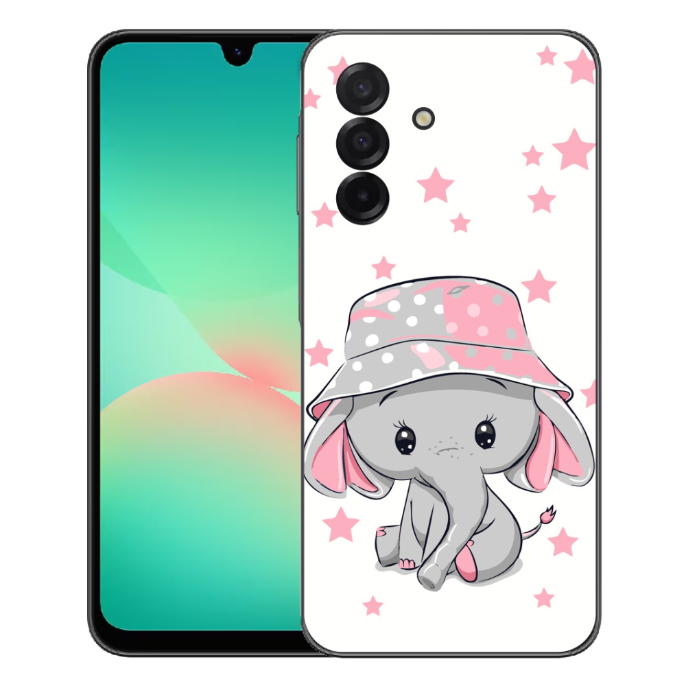 Gelový kryt mmCase na Samsung Galaxy A27 5G - růžový slon