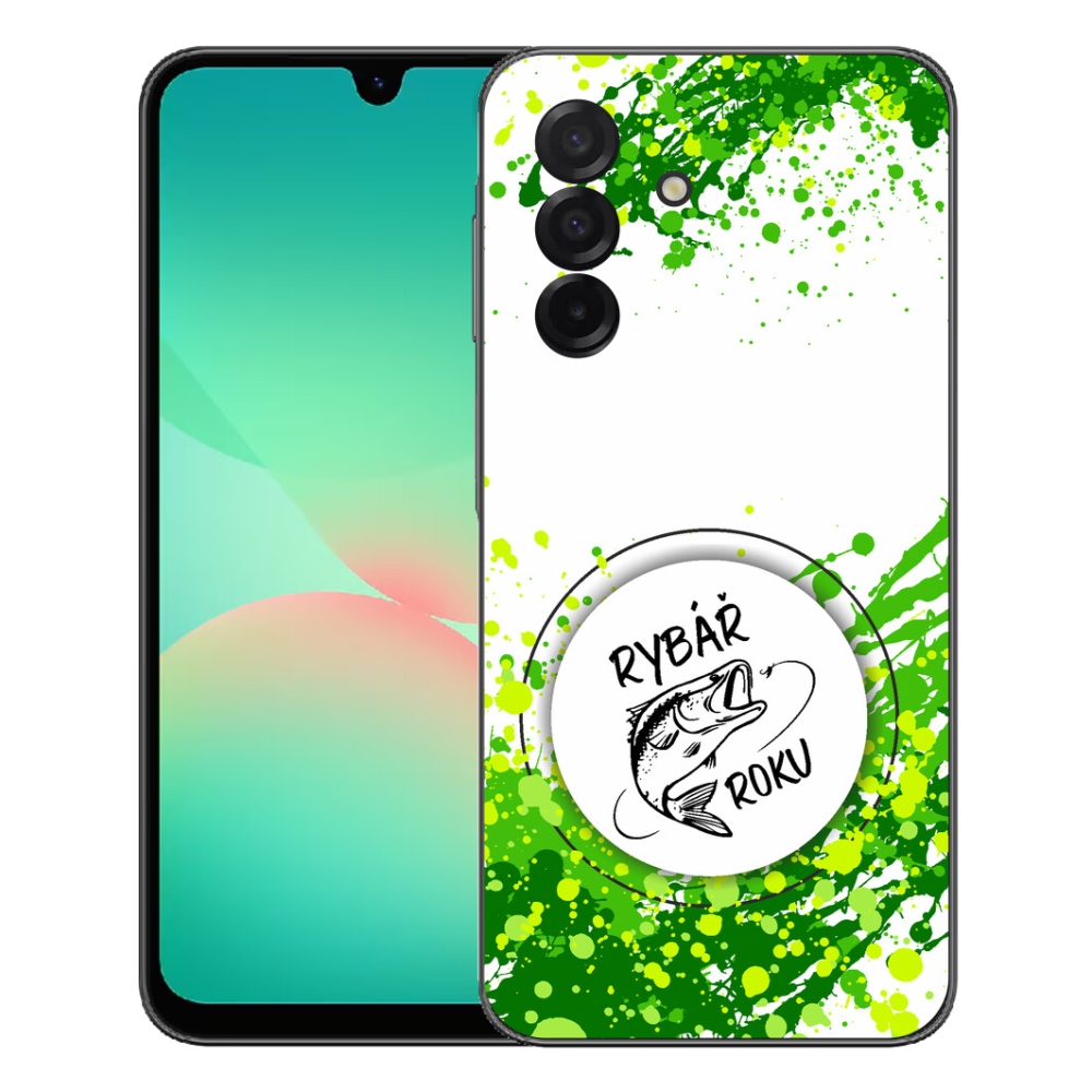 Gelový kryt mmCase na Samsung Galaxy A27 5G - rybář roku bílé pozadí