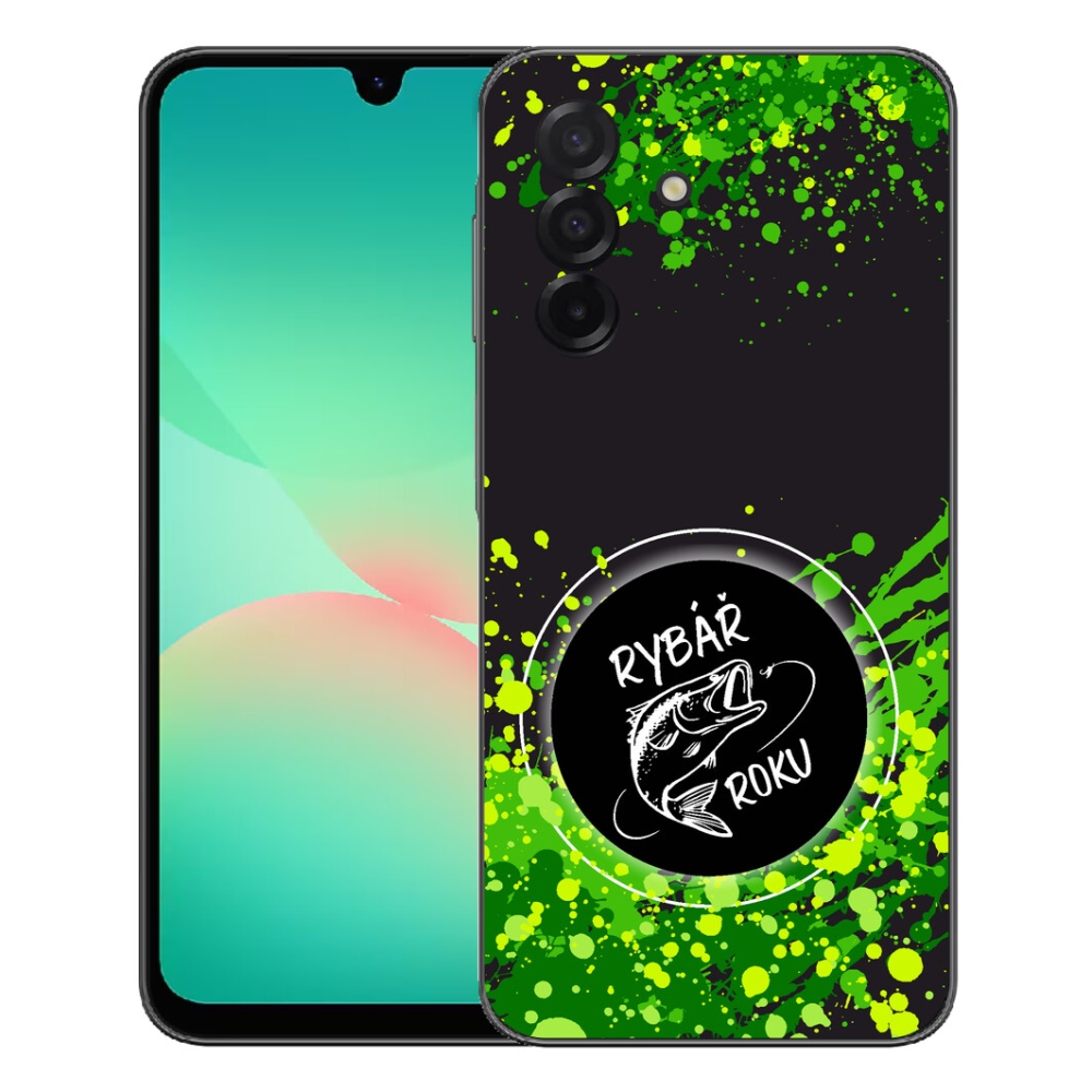 Gelový kryt mmCase na Samsung Galaxy A27 5G - rybář roku černé pozadí