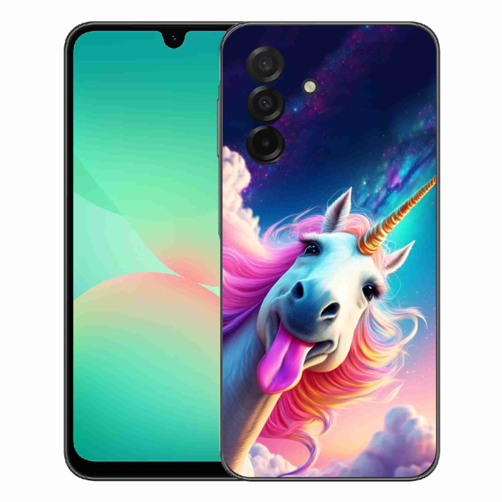 Gelový kryt mmCase na Samsung Galaxy A27 5G - šílený jednorožec