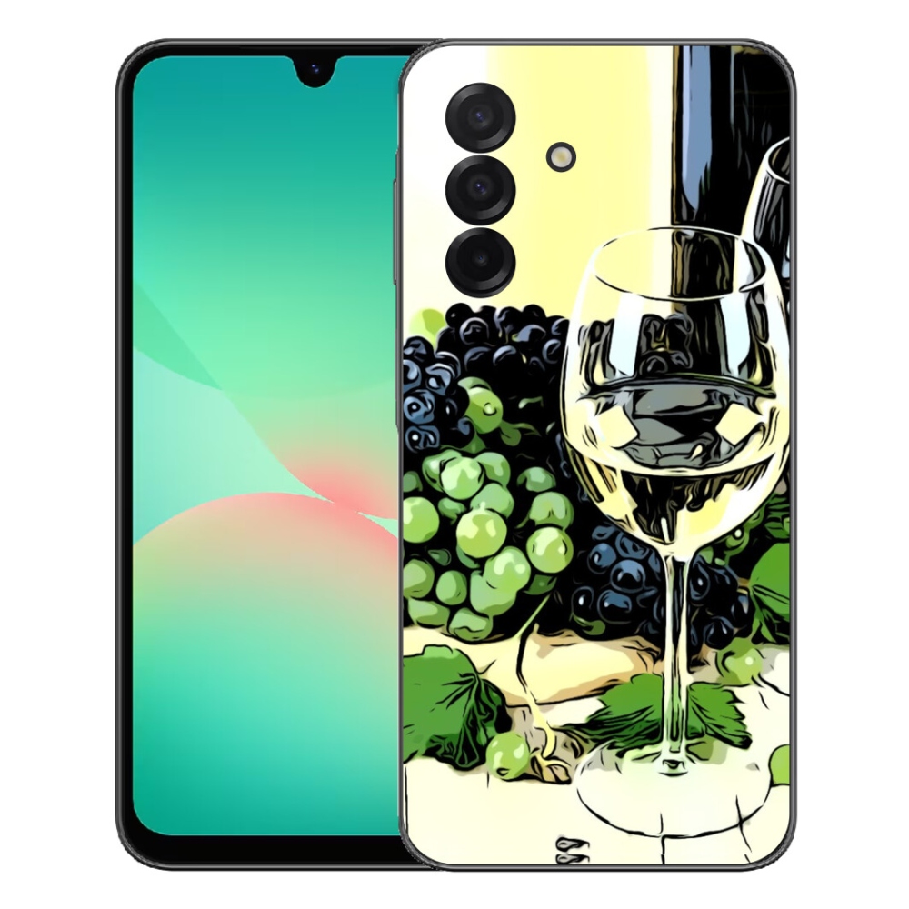 Gelový kryt mmCase na Samsung Galaxy A27 5G - sklenka vína