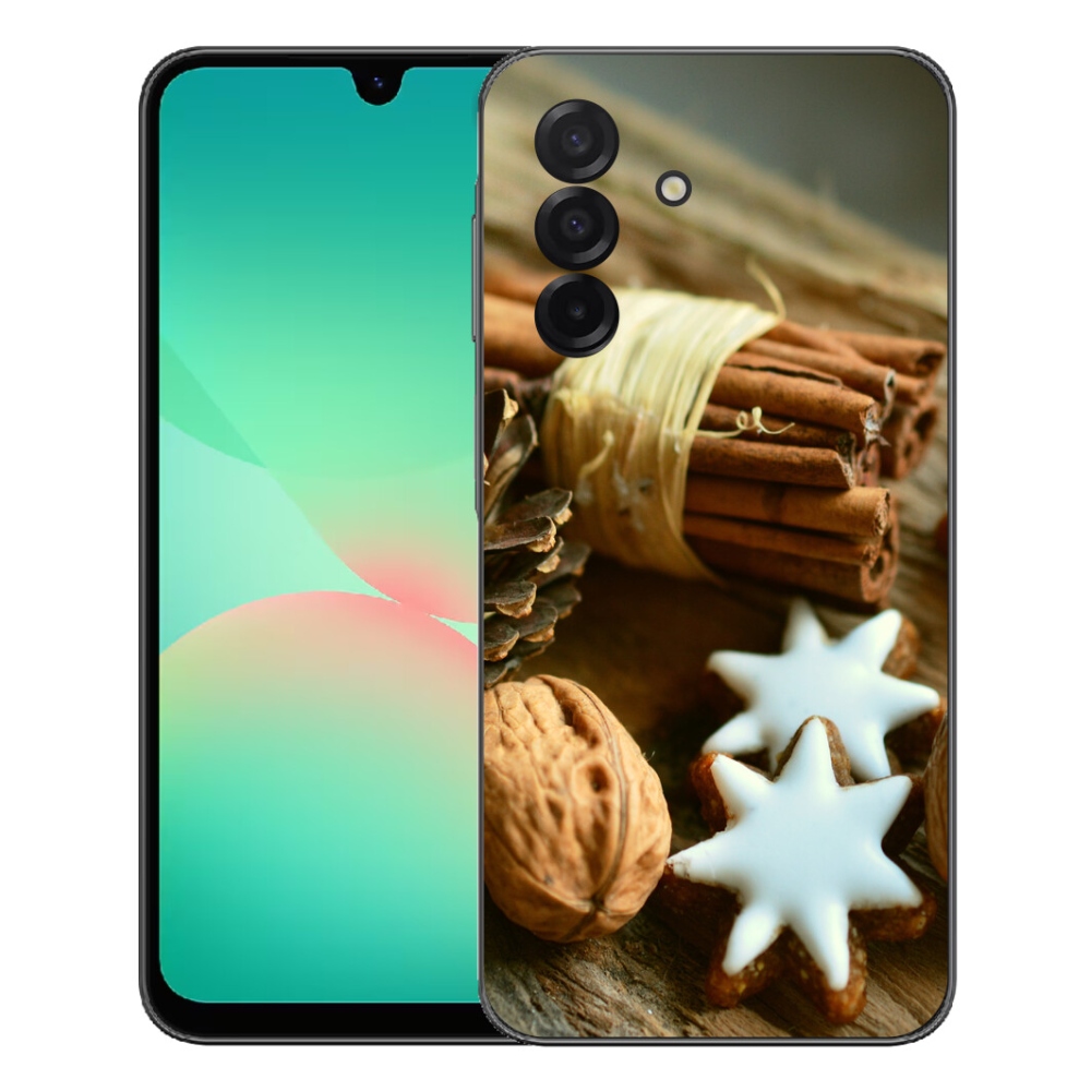 Gelový kryt mmCase na Samsung Galaxy A27 5G - skořice a perníčky