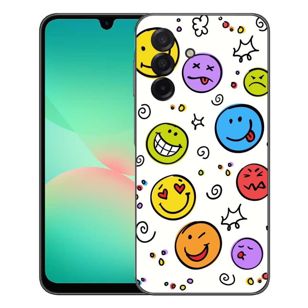 Gelový kryt mmCase na Samsung Galaxy A27 5G - smajlíci