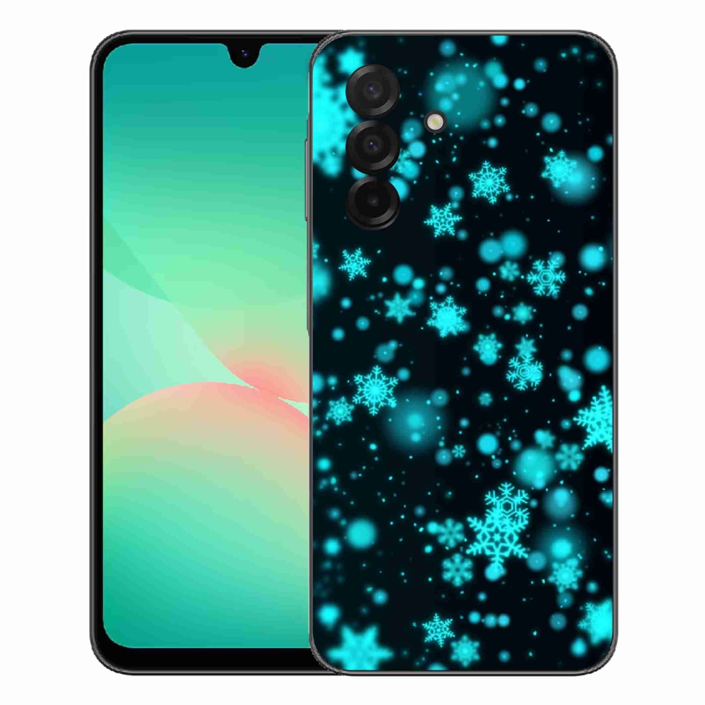 Gelový kryt mmCase na Samsung Galaxy A27 5G - sněhové vločky 1