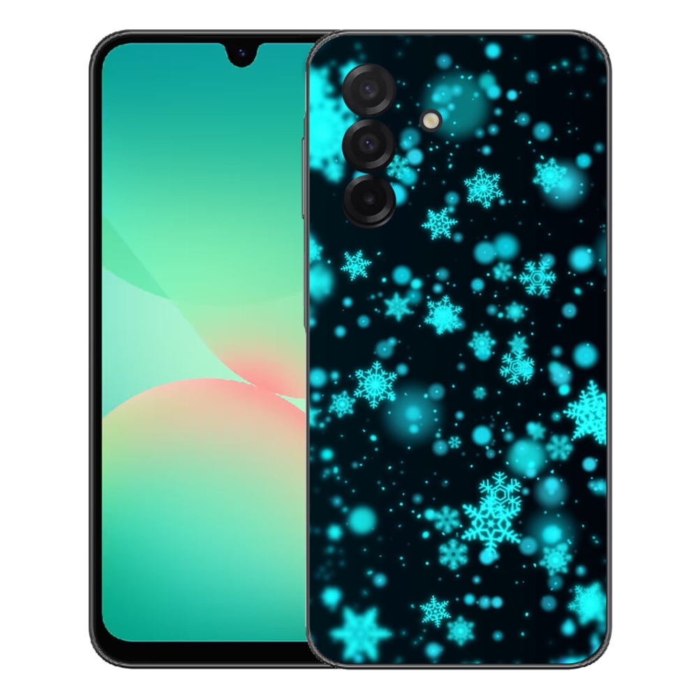 Gelový kryt mmCase na Samsung Galaxy A27 5G - sněhové vločky 1