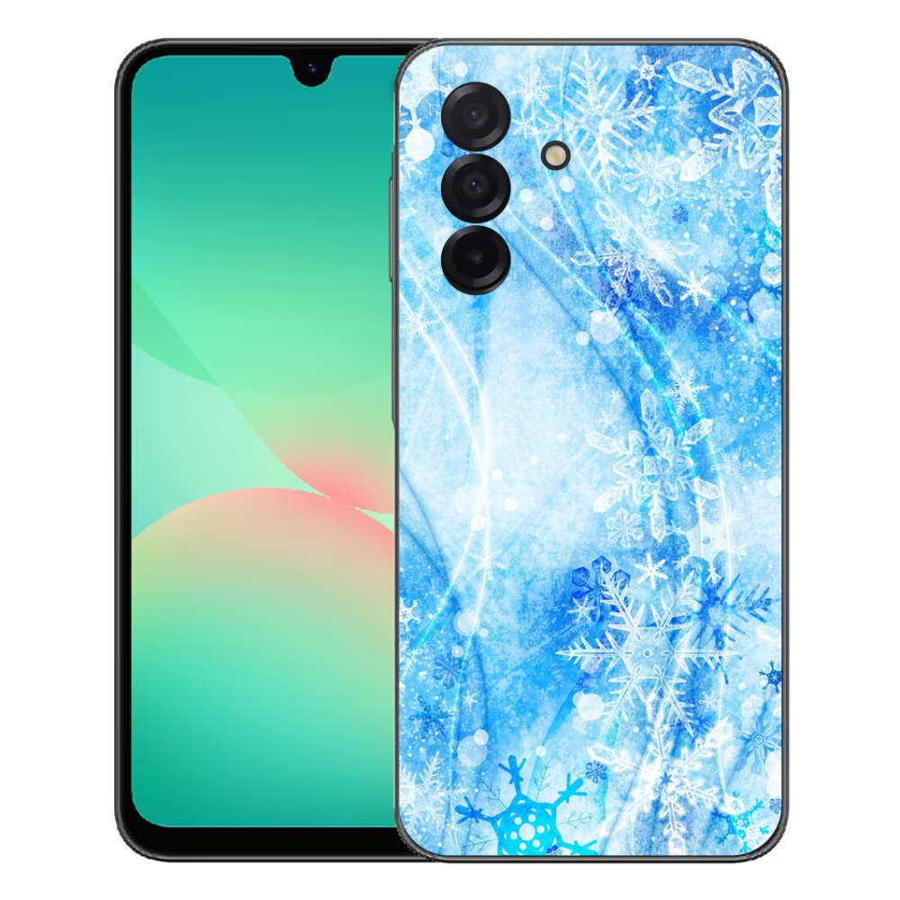 Gelový kryt mmCase na Samsung Galaxy A27 5G - sněhové vločky