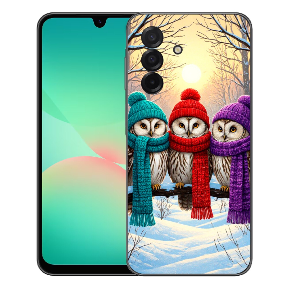 Gelový kryt mmCase na Samsung Galaxy A27 5G - soví přátelé
