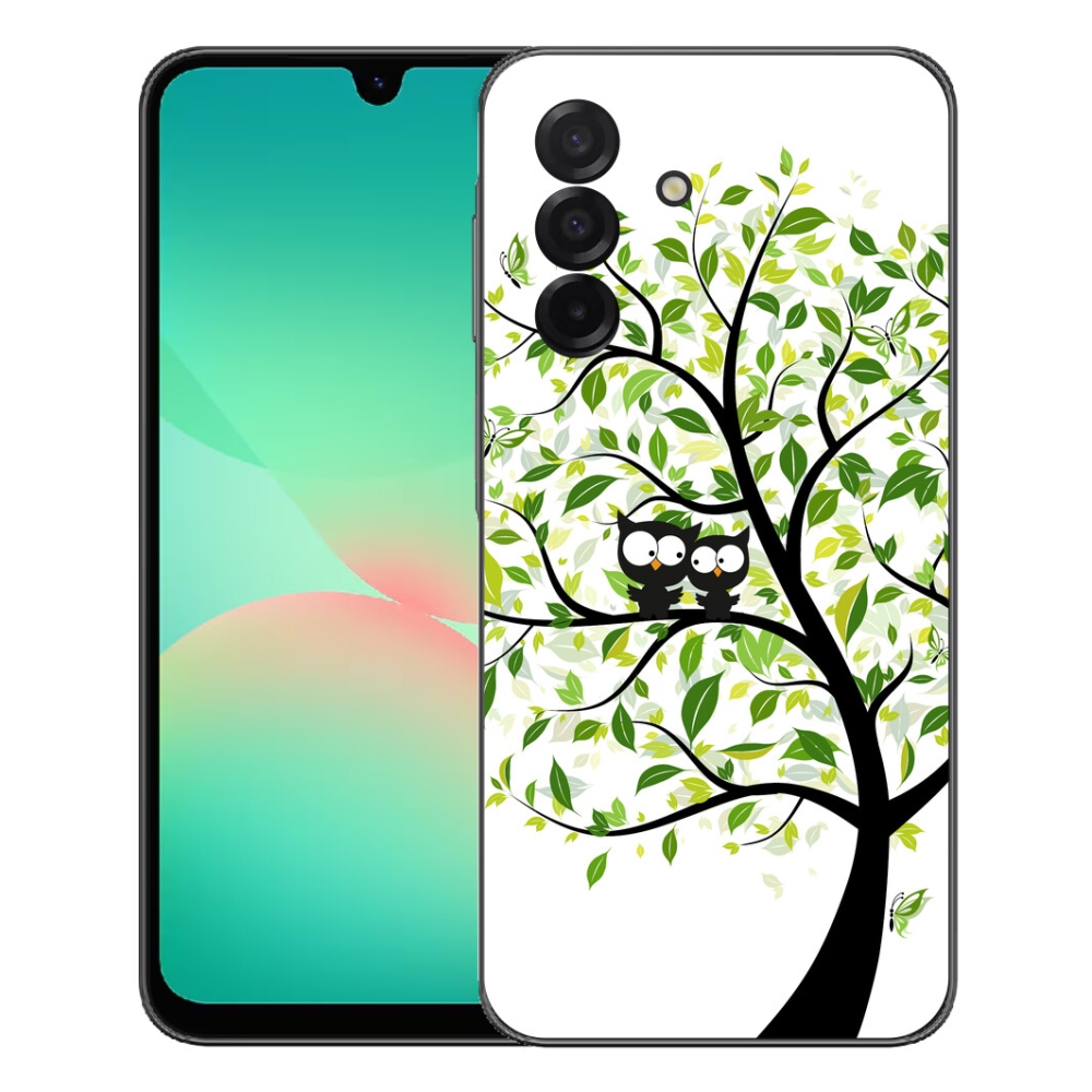 Gelový kryt mmCase na Samsung Galaxy A27 5G - sovičky na stromě