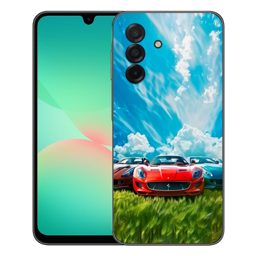 Gelový kryt mmCase na Samsung Galaxy A27 5G - sportovní vozy