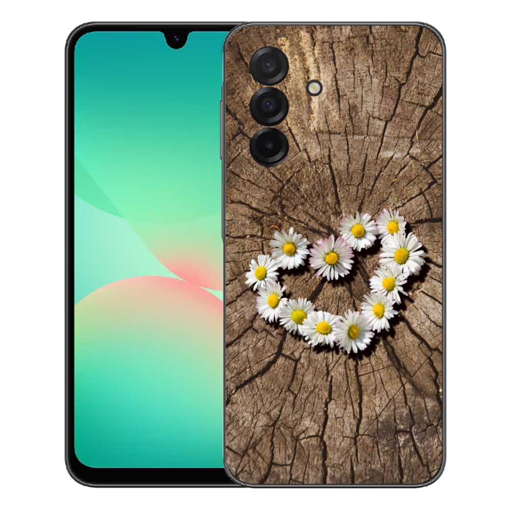 Gelový kryt mmCase na Samsung Galaxy A27 5G - srdce z kopretin