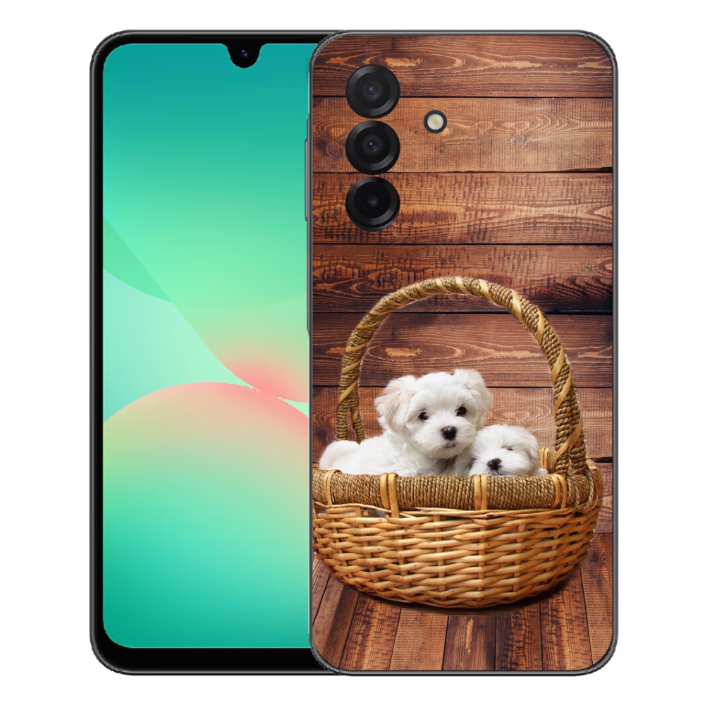 Gelový kryt mmCase na Samsung Galaxy A27 5G - štěňátka