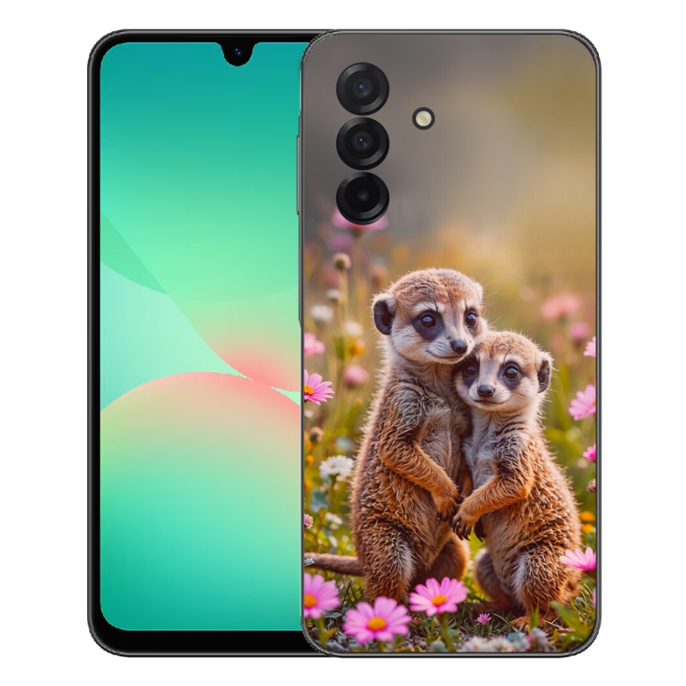 Gelový kryt mmCase na Samsung Galaxy A27 5G - surikatí duo