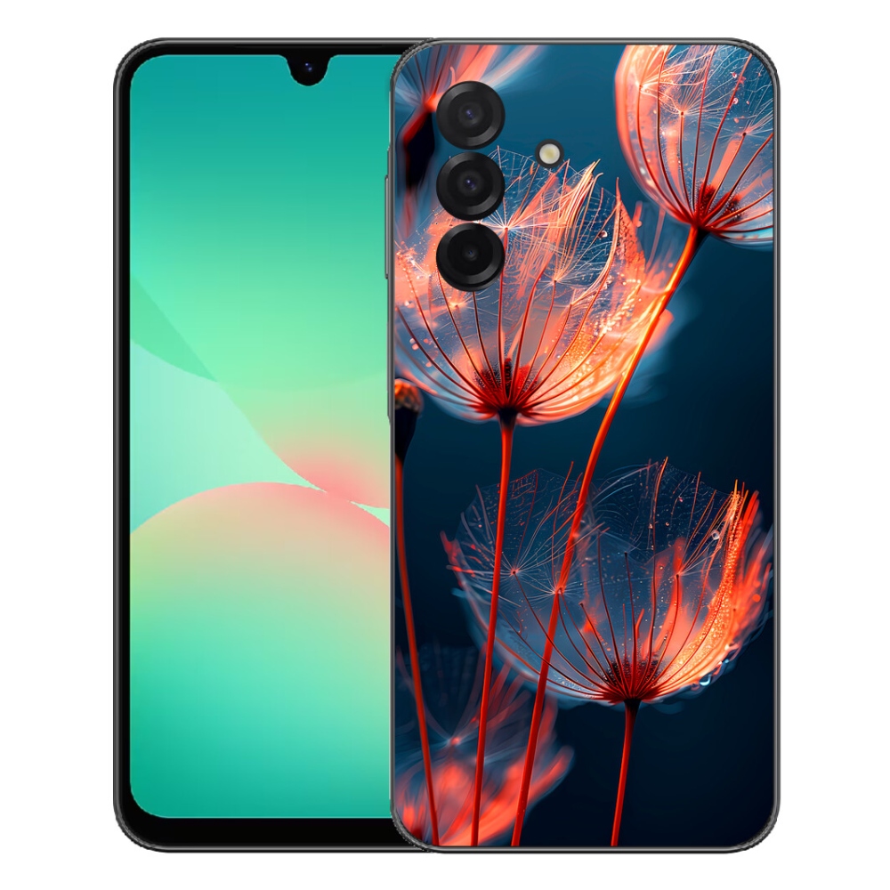 Gelový kryt mmCase na Samsung Galaxy A27 5G - světélkující chmýří