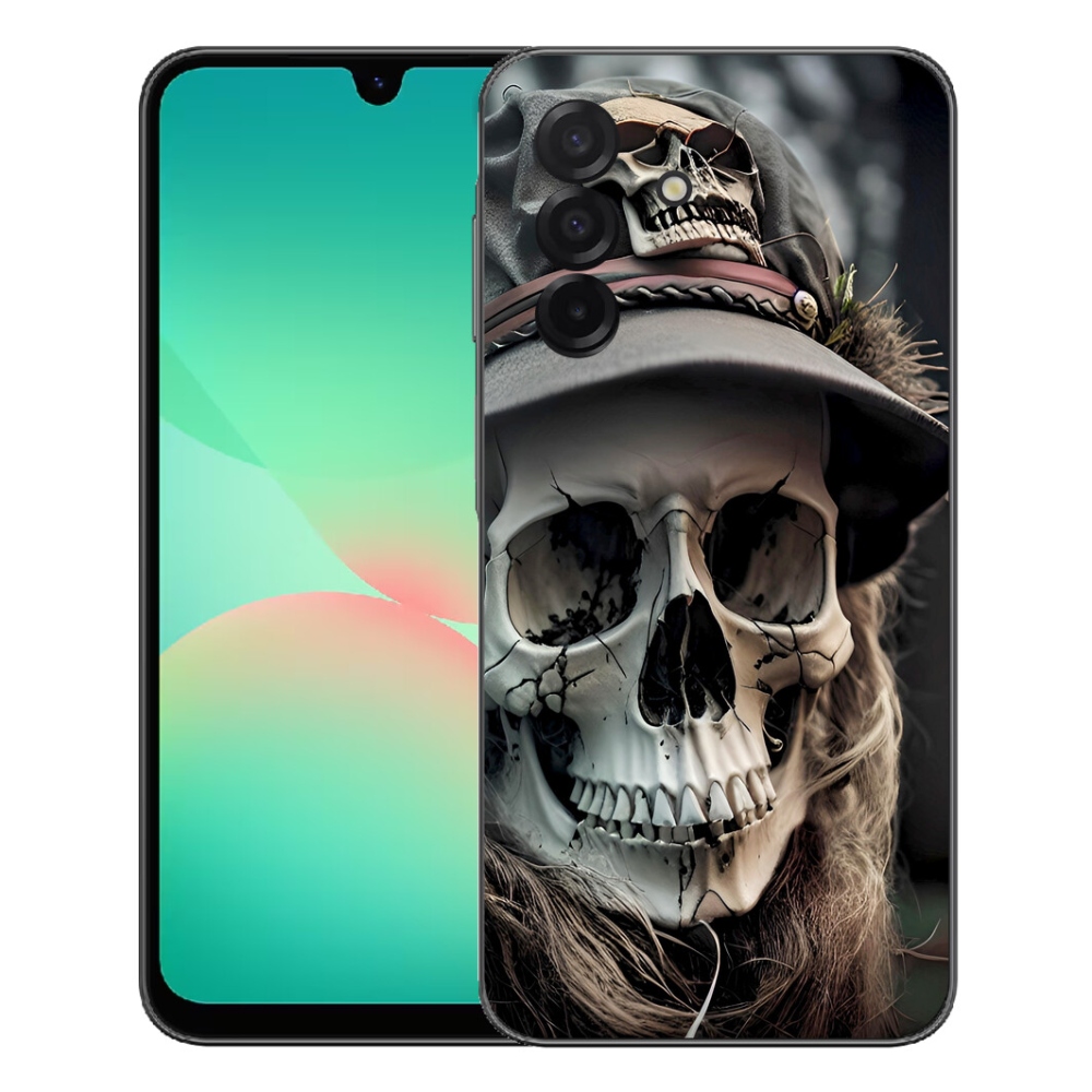Gelový kryt mmCase na Samsung Galaxy A27 5G - temná lebka