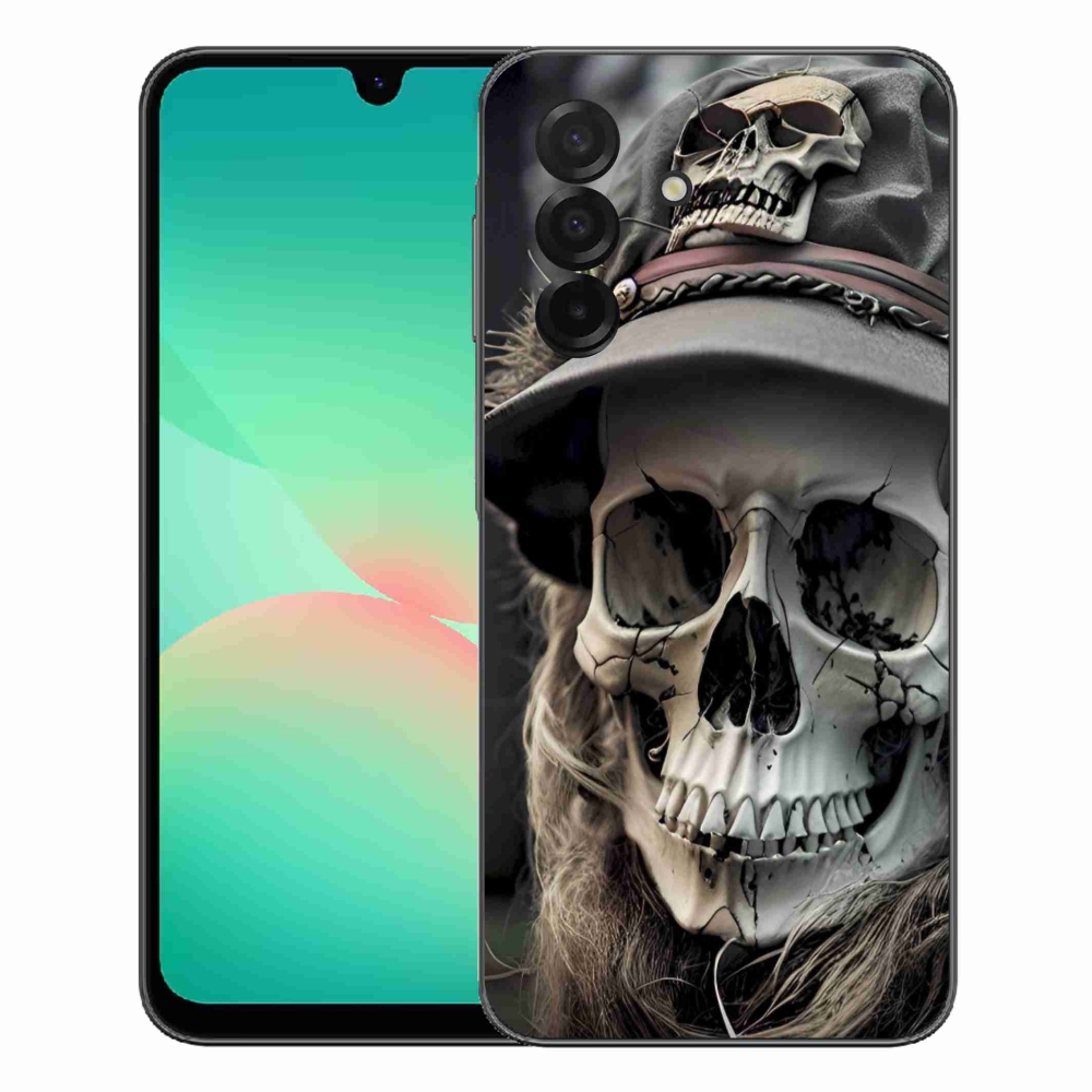 Gelový kryt mmCase na Samsung Galaxy A27 5G - temná lebka