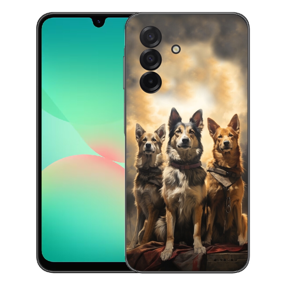 Gelový kryt mmCase na Samsung Galaxy A27 5G - tři psi