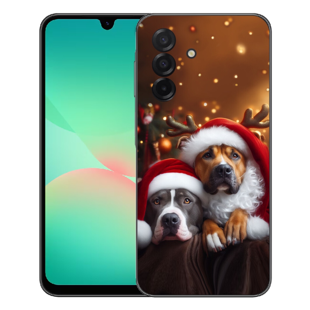 Gelový kryt mmCase na Samsung Galaxy A27 5G - vánoční psi