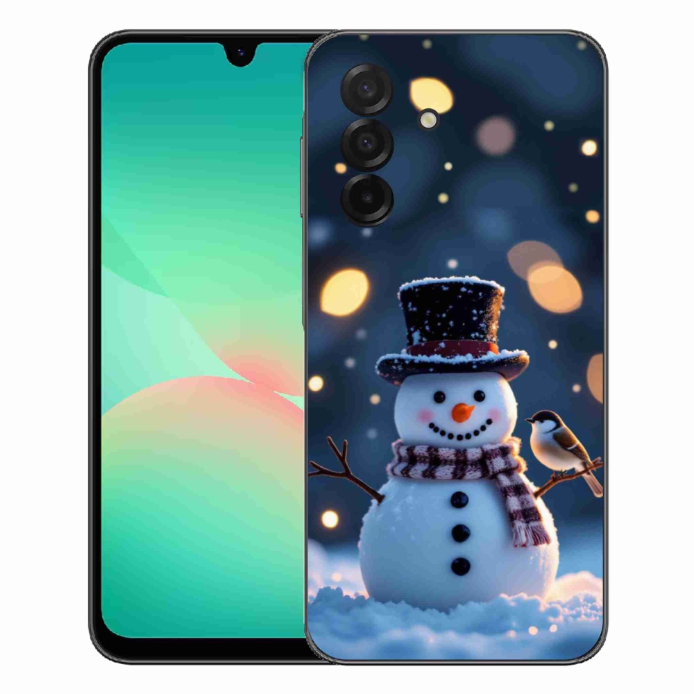 Gelový kryt mmCase na Samsung Galaxy A27 5G - vánoční sněhulák