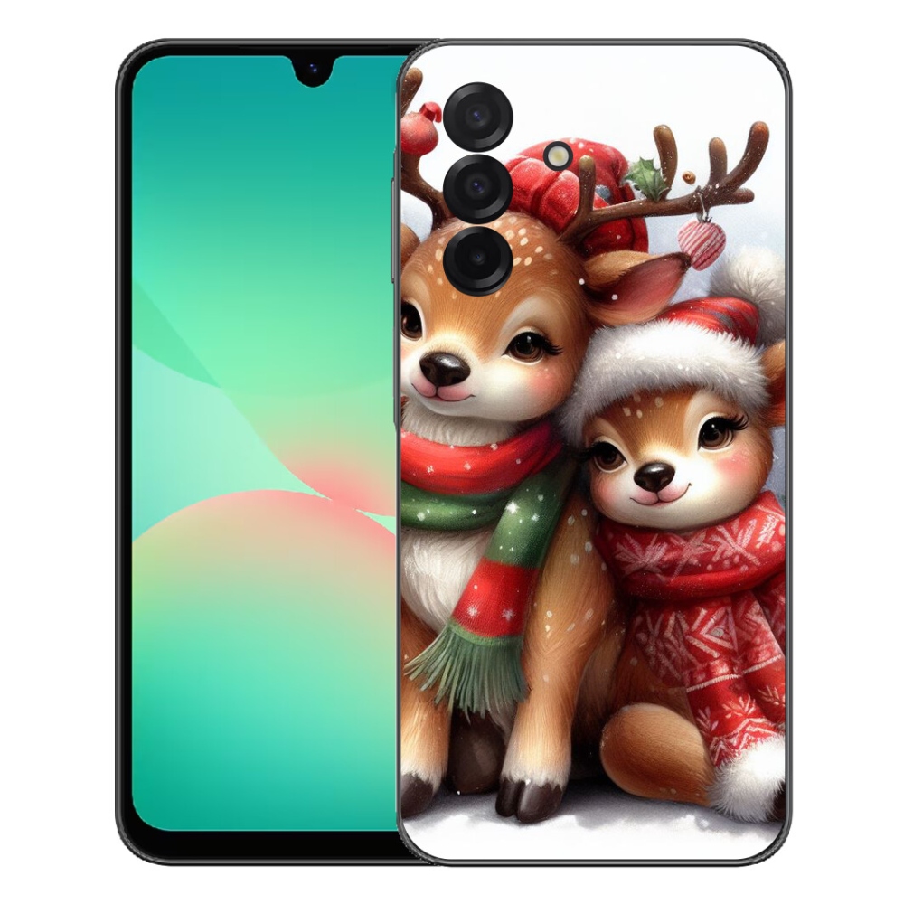 Gelový kryt mmCase na Samsung Galaxy A27 5G - vánoční sobi