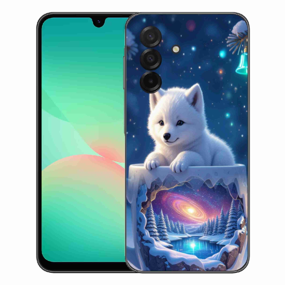 Gelový kryt mmCase na Samsung Galaxy A27 5G - vánoční štěně