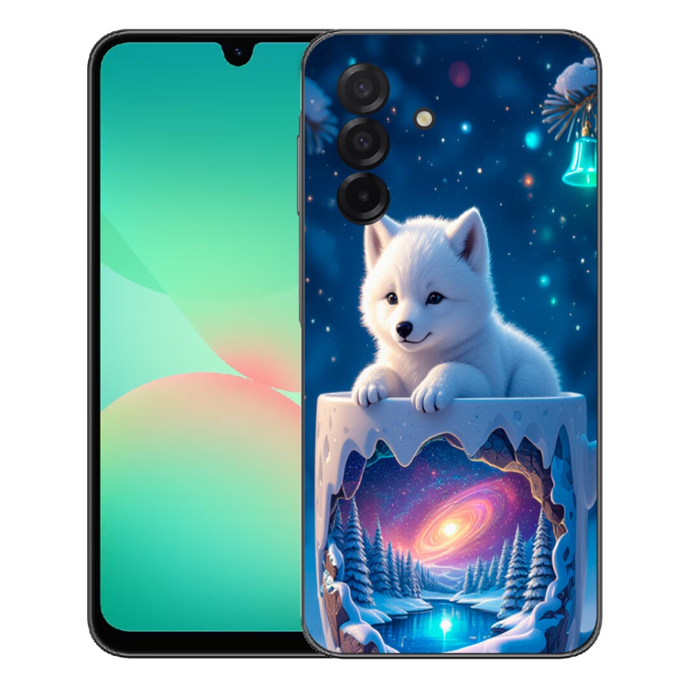 Gelový kryt mmCase na Samsung Galaxy A27 5G - vánoční štěně